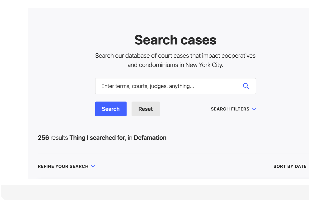 Search cases